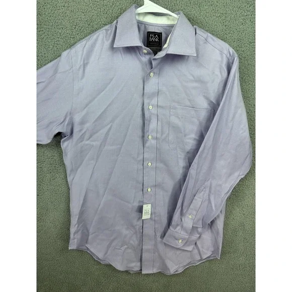 Jos. A. Bank | Shirts | Jos A Bank Shirt Mens 55 33 Long Sleeve Tailored Fit  Traveler Tech Dress Shirt | Poshmark